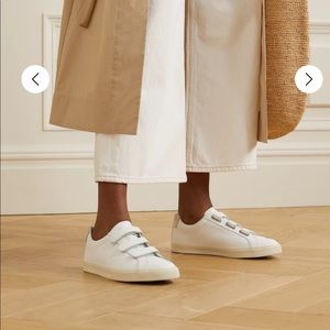 Veja 3-Lock Logo suede-trimmed leather sneakers